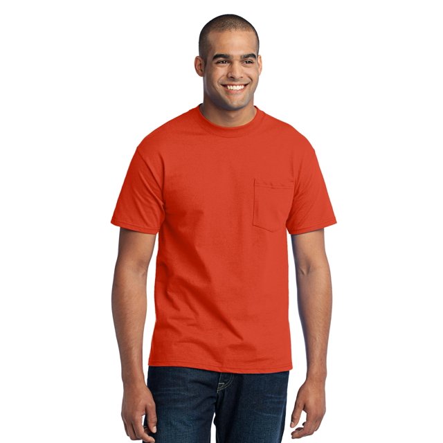 Port & Company Men's Core Blend Pocket T-Shirt PC55P