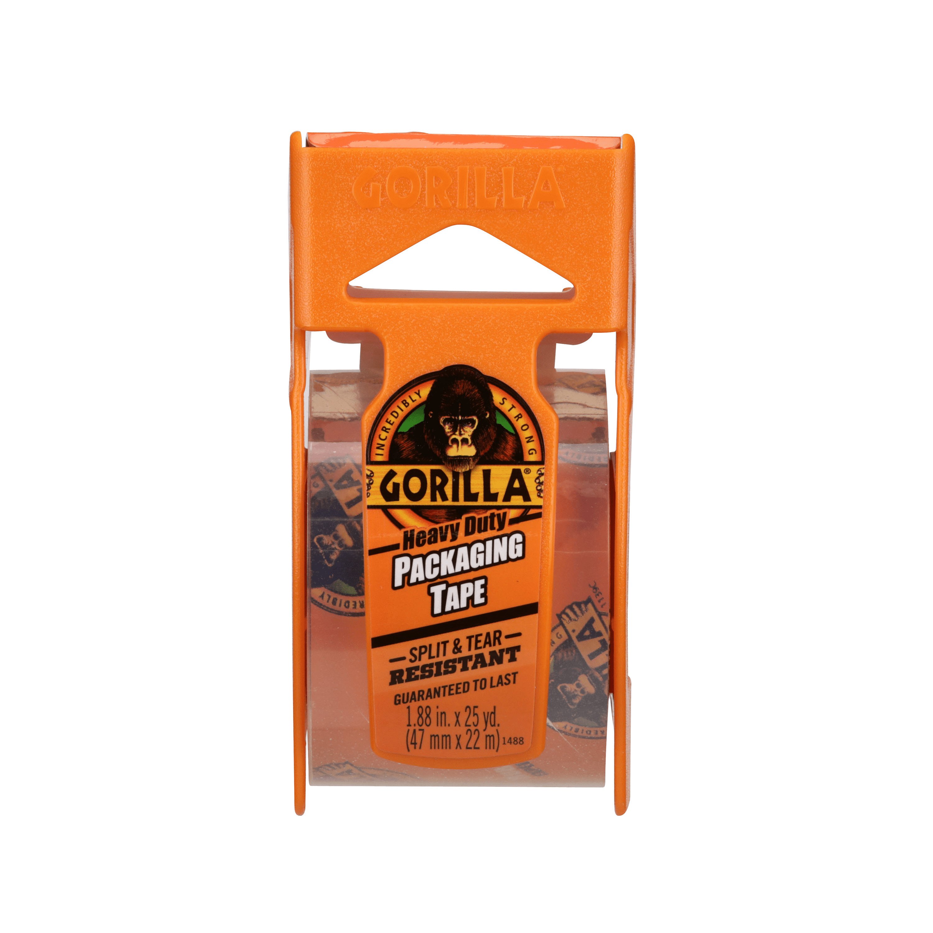 (2 pack) Gorilla Heavy Duty Clear Packaging Tape, Clear Color 25 Yard Roll