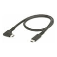 thumbnail image 4 of StarTech.com 1.6ft (50cm) Rugged Right Angle USB-C Cable, USB 3.2 Gen 2 (10 Gbps), USB C to C Data Transfer Cable, 4K 60Hz DP Alt Mode, 100W Power Delivery - 90 Degree USB-C Cable (RUSB31CC50CMBR) - USB cable - 24 pin USB-C (M) straight to 24 pin USB-C (M) right-angled - USB 3.2 Gen 2 - 1.6 ft - 4K60Hz support, rugged - black, 4 of 10