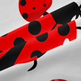 thumbnail image 5 of Homewish Cartoon Ladybugs Kitchen Curtains,Lovely Mushrooms Black Out Curtains Pack of 2 (42x63 Each),White Red, 5 of 6