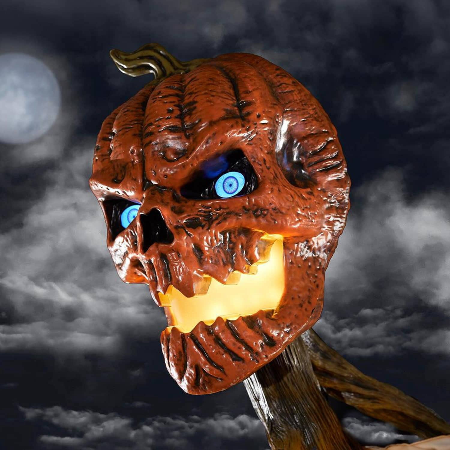 Home Accents 12-Ft LifeEyes Inferno Pumpkin Skeleton: Tall