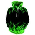 thumbnail image 1 of CVLIFE Chandail en Molleton Décontracté pour Hommes à Capuche Sport avec Impression Numérique 3D Vert L, 1 of 2