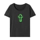 thumbnail image 1 of Camiseta para mujer Verano Streetwear Camiseta básica para deportes desplazamientos camping Gris, 1 of 7