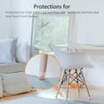 thumbnail image 3 of Round Chair Leg Caps Floors Protector Silicone Furniture Table Feet Covers Felt Slider Glide Pads Fit Round Leg Diameter, 3 of 7