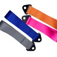 thumbnail image 4 of Correas de remolque JDM para parachoques de coches de carreras, correas decorativas para remolque, cuerda de tracción, color rojo, 4 of 5