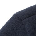 thumbnail image 7 of Full-zip Fleece Jacket Mens Stand Collor Casual Winter Outerwear Sherpa Plush Lined Warm Fuzzy Coat with Pockets (M, Dark Blue), 7 of 7