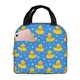 thumbnail image 1 of Easygdp Cute Yellow Rubber Ducks Bolsa Térmica Premium - Tela Oxford Impermeable, Gran Capacidad, Bolsillo Frontal, Unisex para Trabajo, Escuela, Actividades al Aire Libre y Picnics, 1 of 8