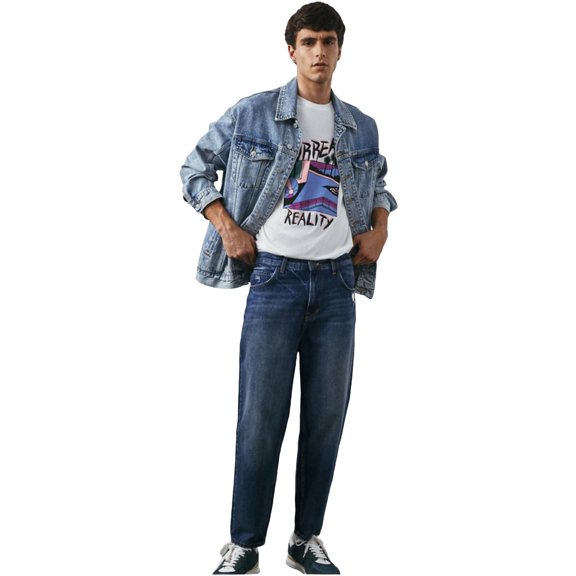 LTB Jeans Men's Julian Tapered Loose High Waist Jean Trousers | 48 - BLUE