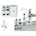thumbnail image 5 of Miniaturas Estatuas de toda la familia Diseño de estilo marino Estatuilla de madera Artes decorativas Hogar Oficina Coche Adorno Regalo para amigos Novia 4 piezas Sentado, 5 of 5