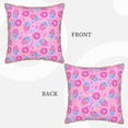 thumbnail image 3 of KLL Donuts Decorative Throw Pillow Covers Velvet Soft for Couch Sofa Bedroom Living Room Outdoor - 20"x20", 3 of 8