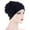 Navy, variant on Prolriy Turbans for Women Casual Hat Solid Color Applique Fashion Bandana Hat Pullover Hat Cap Hats for Women Beige