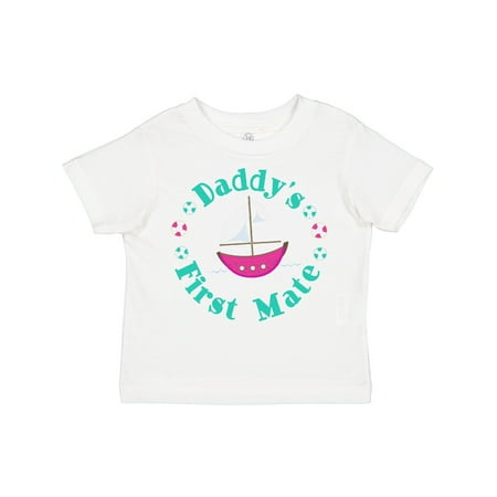 

Inktastic Daddys First Mate (Girl) Gift Toddler Toddler Girl T-Shirt