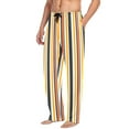 thumbnail image 2 of Men's Pajama Pants Colorful Stripe Cotton Long Sleepwear Lounge Pants XL, 2 of 7