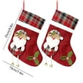 thumbnail image 6 of Kbndieu 2Pcs Christmas Stockings, Classic Knitted Christmas Stockings Santa, Snowman, Reindeer Xmas Character for Mantels, Fireplace, Christmas Tree, Holiday Party Decorations, 6 of 6