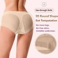 thumbnail image 4 of HUPOM Cheeky Underwear For Women Girls Panties Postpartum Casual None Banded Waist Beige S, 4 of 7