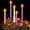 1Set-5PCS, variant on 5 Pcs 10" LeD Flameless Advent Candle Set Christmas Candles Seasonal Celebration, Plastic, for Church Wreath