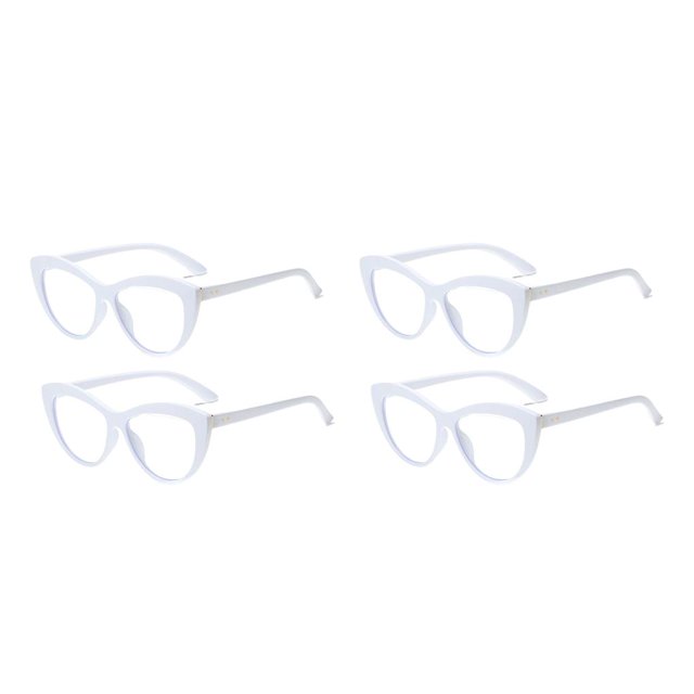Sonducket 2 uds anteojos para mujer, anteojos con luz Anti-azul, lentes transparentes para mujer, anteojos con filtro de luz, anteojos de Blanco 2piezas