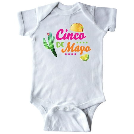 

Inktastic Cinco De Mayo with Cactus Lime and Taco Gift Baby Boy or Baby Girl Bodysuit