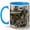 Blue, variant on Paris Flower Shop 11oz Ceramic Mug, French Floral Cafe Coffee Cup, Cottagecore Street Art Gift