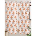 thumbnail image 2 of Living Room Curtains 72 Inches length, Orange Beach Starfish Window Treatment Curtain Drapes, Summer Ocean Nautical Coastal Light Filtering Drapes for Bedroom Laundry Room, 52"x72", 2 Panels, 2 of 7