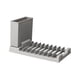 thumbnail image 2 of Organizador de Utensilios de Cocina Plegable - Escurreplatos con Soporte para Tazas, Cuencos, Cucharas y Tapas de Ollas, Escurridor de Encimera Que Ahorra Espacio, 20,5 X 10,9 X 11,9 Cm, Blanco/Gris, 2 of 4