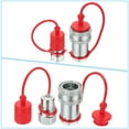 thumbnail image 3 of Uxcell ISO-A Hydraulic Quick Disconnect Coupling, Hydraulic Quick Connect Couple 3/4", 3 of 7