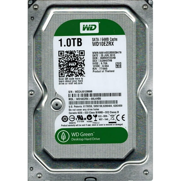 Western Digital WD10EZRX-00L4HB0 1TB DCM: HGRNHT2CHB