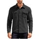 thumbnail image 2 of Ceisia Warm Fleece Mens Loose Fit Solid Color Button Down Shirt Jacket Gifts, 2 of 5