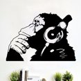 thumbnail image 2 of Adhesivo de pared Gorilla Listening to Music (PVC, 69 x 99 cm), 2 of 2