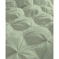 thumbnail image 5 of DNG Creations 3 Piece Luxury Pinch Pleated Comforter Set Premium 800 Thread Count 100% Egyptian Cotton-Full/Queen Size, Solid Light Sage Color, 5 of 5