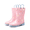 PINK, variant on Kids Rain Boots Waterproof Lightweight with Pull-On Handles for Boys Girls Toddler Outdoor Play Easy On/Off