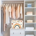 thumbnail image 4 of Yayeee Collapsible Cube Storage Bin with Lid Fabric Closet Decorative Basket with Handles, Cute Rainbow, 4 of 7