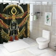 thumbnail image 7 of Orinice Egyptian Gods Occult Bathroom Decor Set with Hooks, Colorful Luxurious Polyester Fabric Shower Curtain Set for Bathroom, Multi Size Options 60x72, 7 of 7