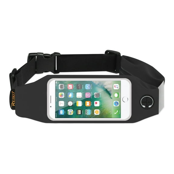 Running Sport Belt For Iphone 7/ 6/ 6s Or 5 Inches Device With Two Pockets In Black (5x5 Inches)