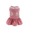 thumbnail image 1 of CSChome Robe pour Animaux de Compagnie Douce et Confortable Motif Floral Princesse Lapin Anneau de Traction Printemps Été, 1 of 7