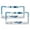 Pattern-1170, variant on Cute Dinosaur On A Cloud License Plate Frames 2 Pack Colorful Cartoon Dinosaurs Customized Decor Car Tag for US Standard Vehicles for Women Men 2 Hole Metal License Plate Frame