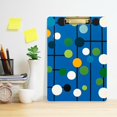 thumbnail image 2 of FORMRS Acrylic Clipboard with Low Profile Clip Standard A4 Letter Size, 12.5" x 9", Blue Abstract, 2 of 8