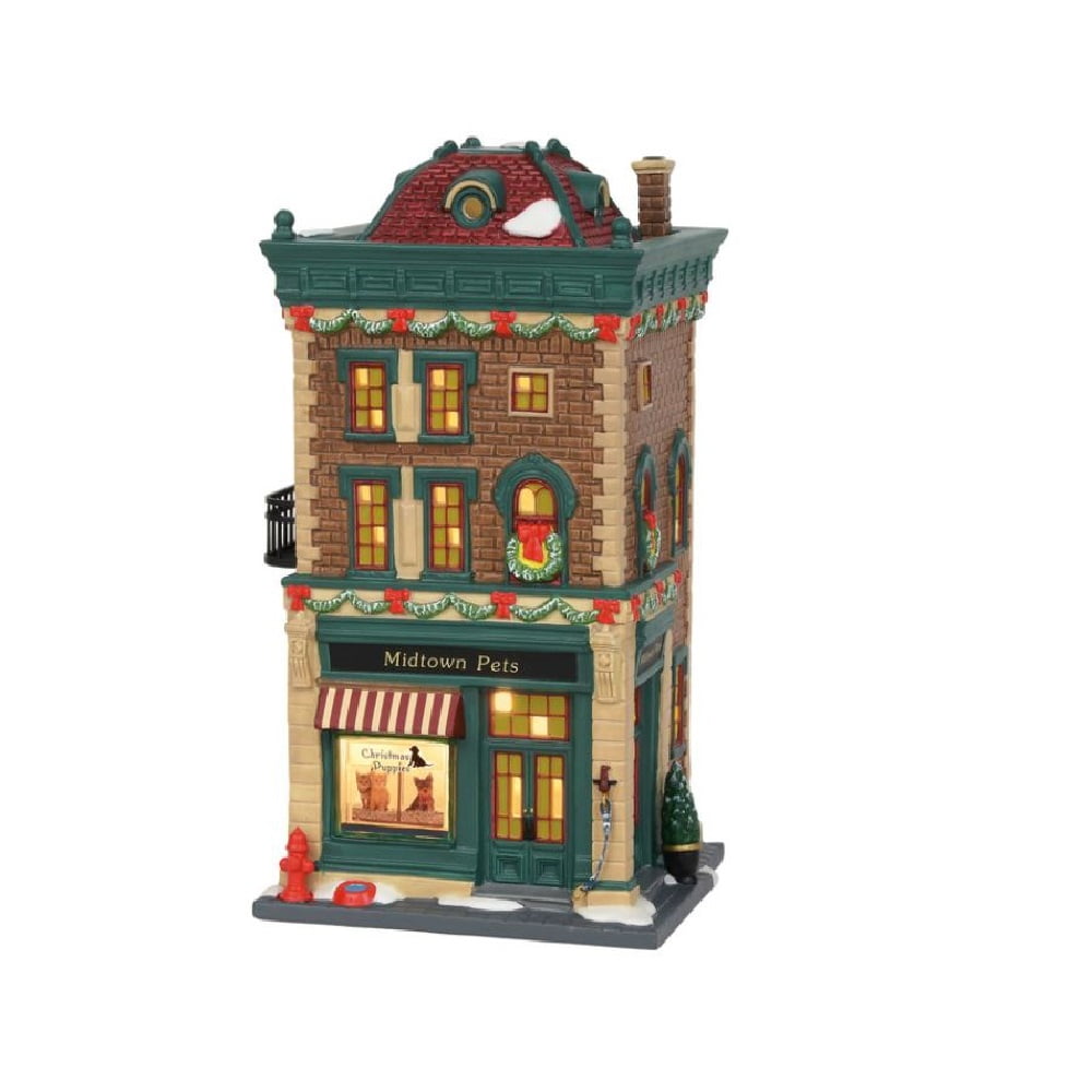 Department 56 Christmas in the City Village Midtown Pets Building Christmas In The City Department 56