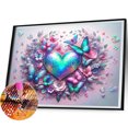 thumbnail image 3 of 5D DIY Taladro Amor Mariposa Kit Del 50x40cm, 3 of 7