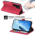 thumbnail image 3 of Funda Tipo Billetera para Samsung Galaxy S26 Ultra Carcasa Abatible con Porta Tarjetas, Bolsillo para Efectivo, Soporte Ajustable, Cierre Magnético y Correa de Muñeca Rojo, 3 of 6