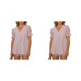 thumbnail image 1 of Qarigey Blusa de manga corta para mujer, camisa informal bordada, vacaciones en la playa, compras, banquete de negocios, Top de verano, Type1 NO1, 1 of 6