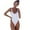 White, variant on LUOGENLI 1Pc Swimsuit Women Slimming Long Torso Women Swimwear Bikini 1pc Push-up Padded Bathing Backless Beachwear Black Size XL