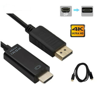 Cablevantage DisplayPort to HDMI Adapter, EEEkit Adapter Cable (DP to HDMI)  for PCs to HDTV, Monitor, Projector 3 Feet 