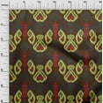 thumbnail image 2 of oneOone Cotton Poplin Fabric Swirl & Paisley Ikat Printed Craft Fabric BTY 56 Inch Wide, 2 of 4