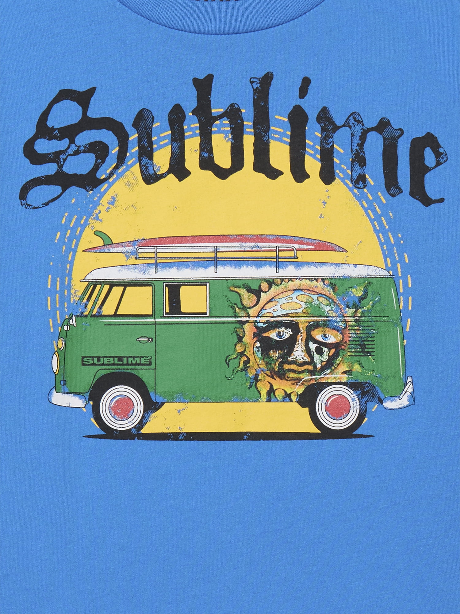 Sublime Summer Van Toddler Crewneck Tee with Short Sleeves, Sizes 12M-5T