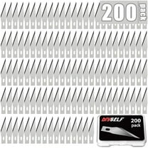 DIYSELF 200 PCS Craft Knife Blades, SK5 Carbon Steel #11 Exacto Knife Blades Refill