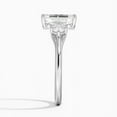 thumbnail image 3 of Dash Jewel 2.1 Ct Emerald Cut Diamond Wedding Rings - 14K White Gold Over Rings for Her - Forever Diamond Ring for Women's - Latest Engagement Diamond Ring for Women's - Daily Wear Fine Jewelry, 3 of 6