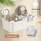 thumbnail image 1 of Estante de Ducha ComfiTime Ventosa Organizador Plástico Blanco, 1 of 8