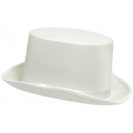Adult Silk White Top Hat Theatrical Roaring 20'S Adult Costume Accessory