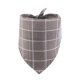 thumbnail image 5 of Methold Pañuelo de baba, algodón plegable, reutilizable, lavable, colorido, para mascotas, Triangular, accesorios de toalla para cuello de 25-45cm, a Tela escocesa gris 2piezas Methold CBP281053, 5 of 6